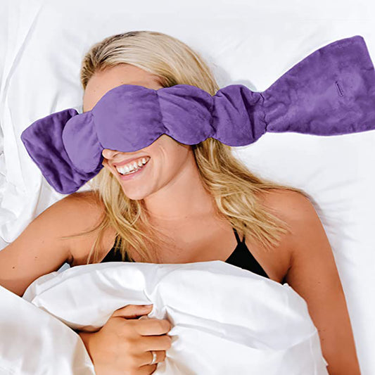 Weighted eye mask in Purple for deep rest and calming relief - Vision Smash Life